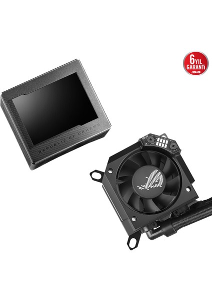 ASUS ROG RYUJIN III 240 ARGB OLED 3,5" LCD AURA SYNC RGB 3X NOCTUA IPPC 2000 PWM 120MM FAN SIVI CPU SOĞUTUCUSU