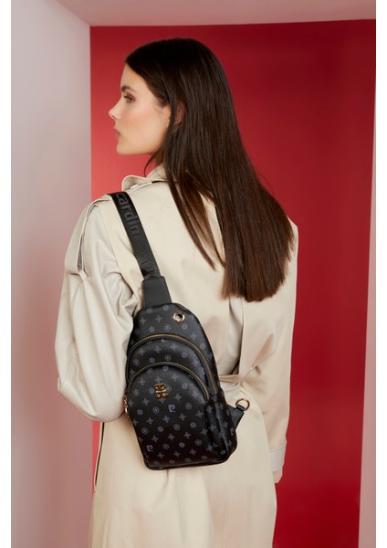 Siyah Monogram Kadın Bel Çantası 05PO22Y1535-MN S