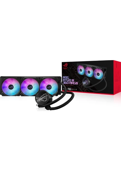 ASUS ROG RYUO III 360 ARGB ANIME MATRIX LED EKRAN ADRESLENEBİLİR RGB FAN ROG ARGB CPU SOĞUTUCUSU