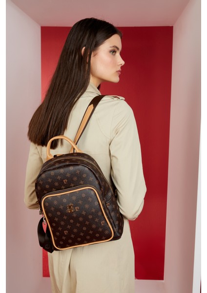 05PO22Y1553-MN Kh Kadın Kahverengi Sırt Çantası