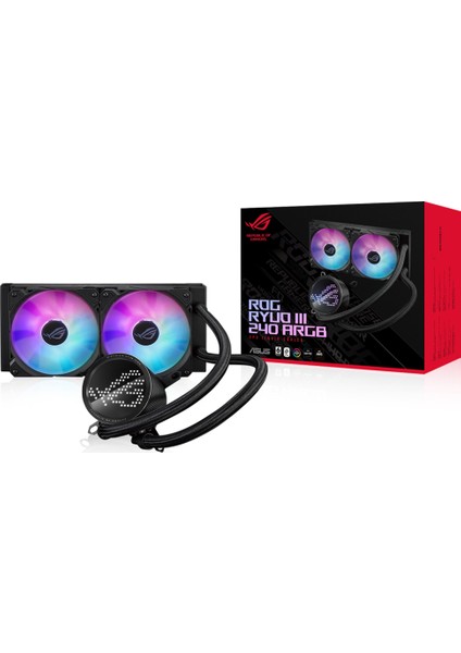 ASUS ROG RYUO III 240 ARGB ANIME MATRIX LED EKRAN ADRESLENEBİLİR RGB FAN ROG ARGB CPU SOĞUTUCUSU