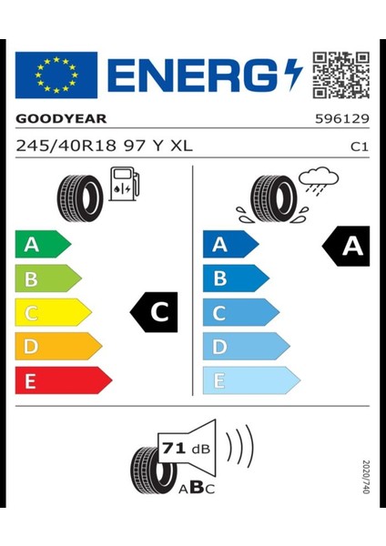 245/40 R18 97Y Eagle Sport 2 Uhp Xl Fp Oto Yaz Lastiği (Üretim Yılı: 2023) fiyatları