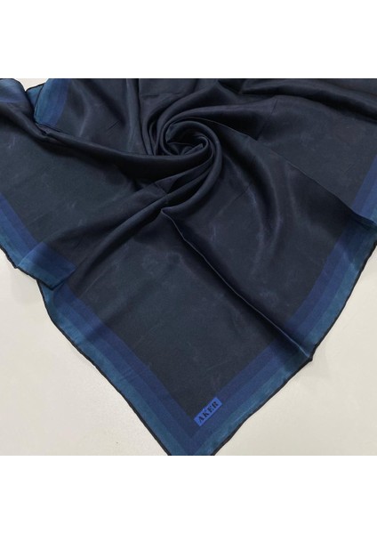 Lacivert Bulut Desenli Taşlanmış Saten İpek Eşarp 8783757 - 313 fiyatları