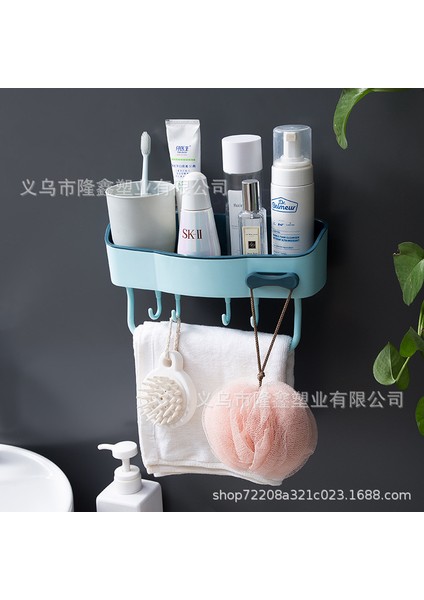 Mutfak Baharat Rafı Banyo Vantuz Depolama Rafı Yıkama Masası Bitirme Rafı (Yurt Dışından)