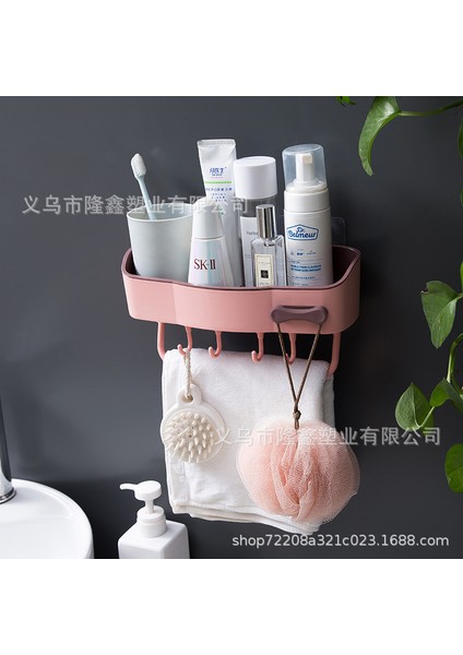 Mutfak Baharat Rafı Banyo Vantuz Depolama Rafı Yıkama Masası Bitirme Rafı (Yurt Dışından)