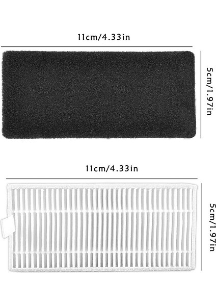 Ana Fırça, Yan Fırça, Hepa Filtre, Ecovacs Deebot N79 N79S Için (Yurt Dışından) modelleri
