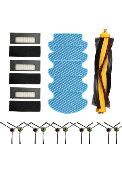 Rulo Fırça, Yan Fırça Filtresi ve Paspas Yedek Parçaları (Yurt Dışından)