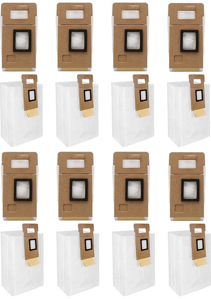 Xiaomi Roborock S7 S7+ Temizleyici Otomatik Boş 3l Için 16 Paket Toz Torbası (Yurt Dışından)