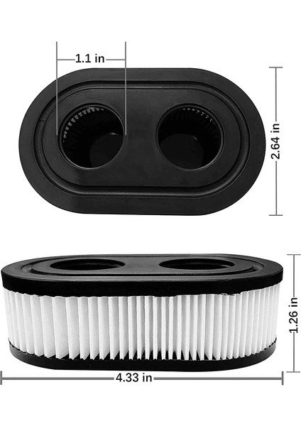 2pcs Çim Biçme Hava Filtresi 593260 798452 550E 550EX 500EX Için (Yurt Dışından)