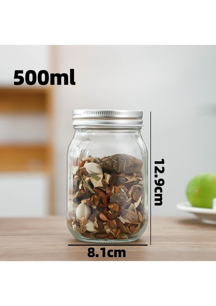 Kare Yuvarlak Şişe Cam Mühürlü Cam Şişe Kavanoz Konserve Şişe Cam Şişe (Yurt Dışından)