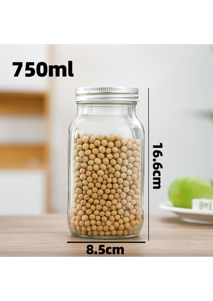 Kare Yuvarlak Şişe Cam Mühürlü Cam Şişe Kavanoz Konserve Şişe Cam Şişe (Yurt Dışından)