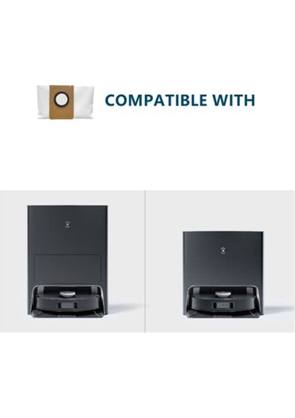 Ecovacs X1OMNI X1TURBO Robot ile Uyumlu 15 Paket Toz Torbası (Yurt Dışından)