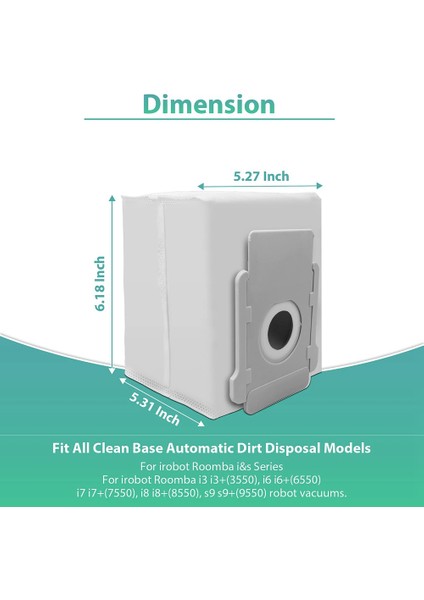 Irobot Roomba I7 I7+I3 I ve S Serisi Için 18'li Paket Vakum Torbası (Yurt Dışından) indirimleri