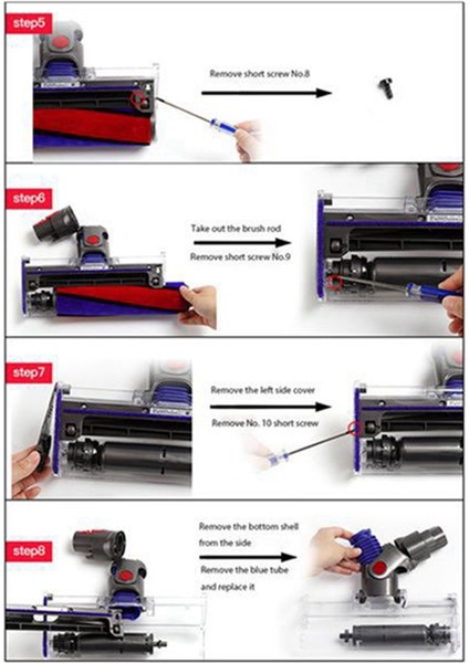 Dyson Için 3 Adet Elektrikli Süpürge Süpürgesi Peluş Şeritler Tornavida ile (Yurt Dışından) fırsatları