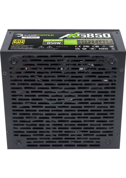 AXG-850 14CM 80+ Gold Atx 3.0 Pcı-E 5.0 850W Power Supply