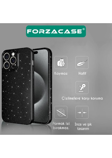 iPhone 14 Plus Uyumlu Glare Serisi Kamera Korumalı Simli Silikon Kılıf