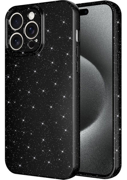 iPhone 14 Pro Uyumlu Glare Serisi Kamera Korumalı Simli Silikon Kılıf