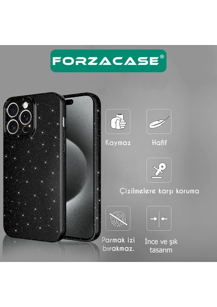 iPhone 12 Pro Uyumlu Glare Serisi Kamera Korumalı Simli Silikon Kılıf