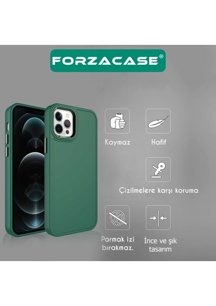 iPhone 13 Pro Max Uyumlu Rock Serisi Metal Buton ve Kamera Çerçeveli Sert Silikon Kılıf