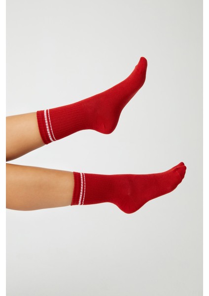 3 Çift Çok Renkli Pamuklu Orta Boy Retro Çorap Half Crew fırsatları