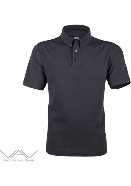 VAV Wear Outdoor Günlük Polo Yaka Lakost Erkek Kısa Kollu T-Shirt Pamuklu Yazlık TLAC01