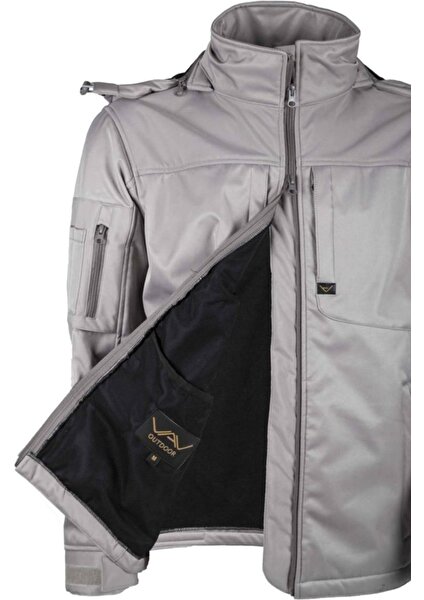 VAV Wear Su, Rüzgar Geçirmez Poliamid 6.6 Softshell Mont (Vav Shellht-01)