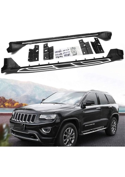Jeep Cherokee Uyumlu Limited 2014 2020 Yan Basamak Square Style Parça