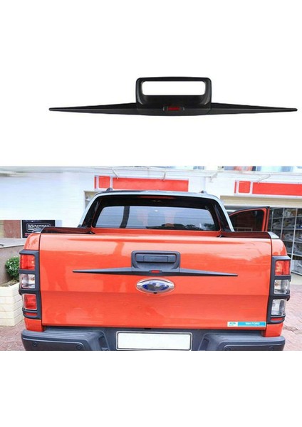 Ford Ranger Uyumlu 2015 Sonrası Bagaj Kapağı Kaplama Siyah Parça