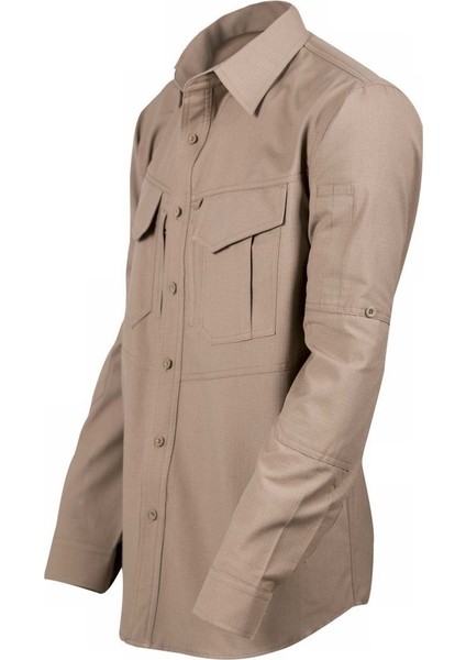 TACTEC01 Tactical Özel Tasarım Gömlek Yüksek Mukavemetli Polyester Ribs Kumaş