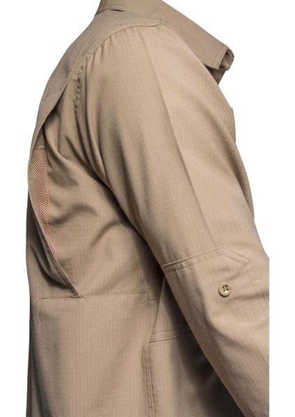TACTEC01 Tactical Özel Tasarım Gömlek Yüksek Mukavemetli Polyester Ribs Kumaş