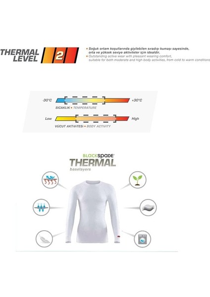 Unisex Termal 2. Seviye Üst İçlik 9259
