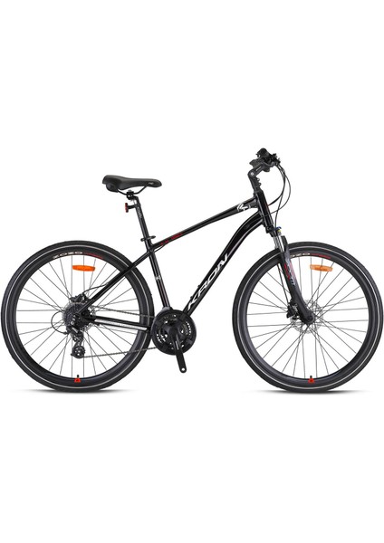 TX150 Hidrolik Disk 28 Jant Trekking Bisiklet Mat Koyu Lacivert-Gri/turkuaz 46 cm
