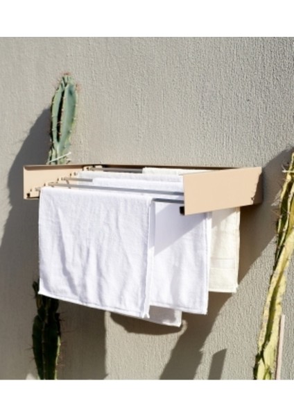 Design Kurutmalık Çamaşır Askısı - Duvara Monte, Katlanabilir Çamaşırlık - (ANTRASIT-70CM)