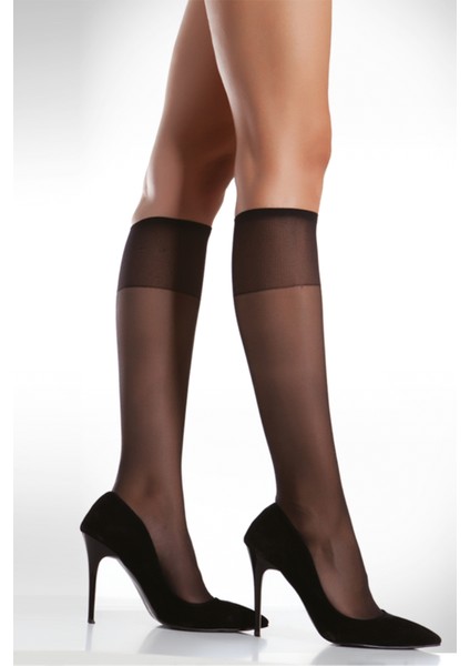 2'li Likralı 15 Den Dizaltı Çorap indirimleri