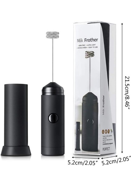 Siyah Stil El Elektrikli Yumurta Çırpıcı Mini Köpürtücü Süt Köpürtücü Fıskiye Kahve Blender Mutfak Karıştırıcı Pişirme Aracı D0AB (Yurt Dışından)