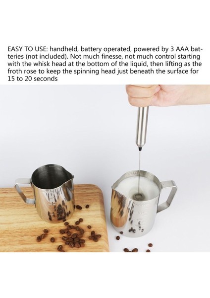Paslanmaz Çelik Süt Köpürtücü Elektrikli El Mikser Blender Süt Köpürtücü Makinesi Latte Cappuccino Sıcak Çikolata Perakende Satışı Için (Yurt Dışından)