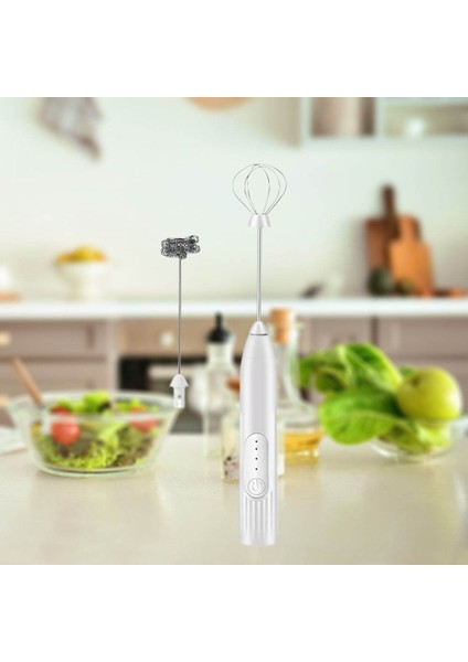 J-5 Kırmızı Stil 3-Speed ​​elektrikli Süt Köpürtücü Kahve Karıştırıcı Kahve Sıcak Çikolata Için Şarj Edilebilir El Blender (Yurt Dışından)