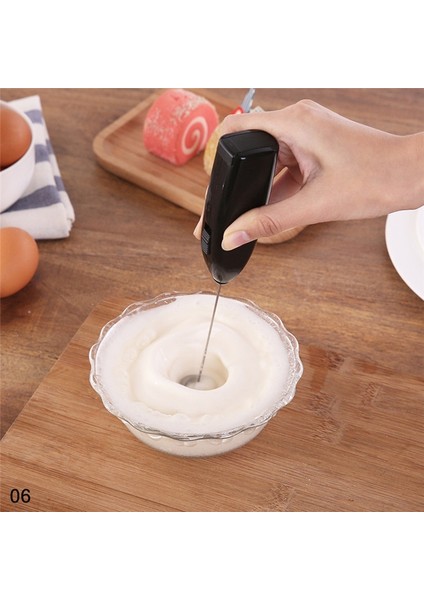 02BOX-SIYAH Tarzı Sıcak Mini El Karışımı Yumurta Ev Mutfak Mikseri Mini Elektrikli El Karışımı Yeni Blender Günlük Faydalı Araçlar Gıda Blender Mikseri (Yurt Dışından)