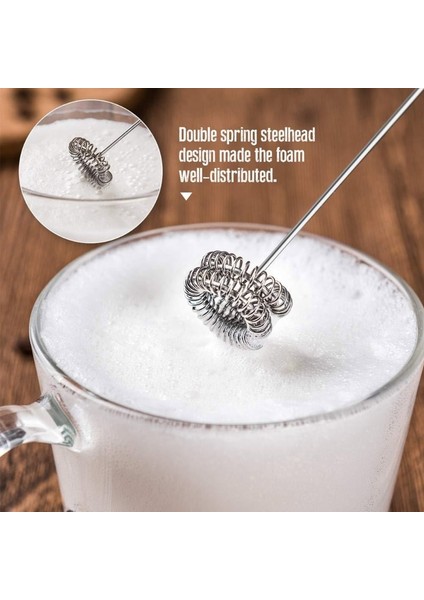 Siyah Stil El Tipi Elektrikli Yumurta Çırpıcı Mini Köpürtücü Süt Köpürtücü Fıskiye Kahve Blender N58D (Yurt Dışından)