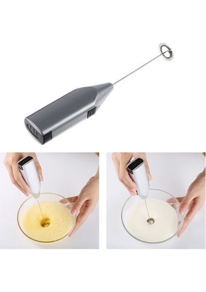 Stil F Stili Süt Köpürtücü El Köpürtücü Kahve Makinesi Yumurta Çırpıcı Çikolatalı Cappuccino Karıştırıcı Mini Taşınabilir Blender Mutfak Çırpma Aracı (Yurt Dışından)