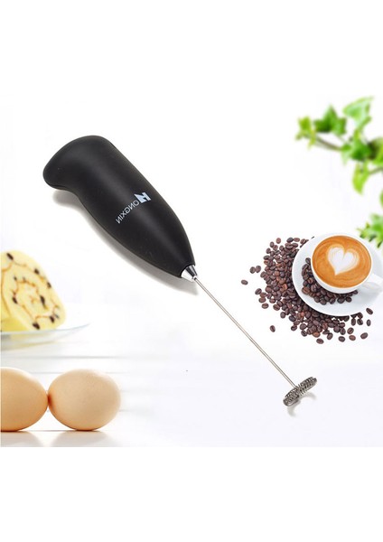 Siyah Stil Elektrikli Süt Köpürtücü El Mini Foamer Kahve Makinesi Yumurta Çırpıcı Çikolata Cappuccino Karıştırıcı Için Taşınabilir Blender Çırpma Araçları (Yurt Dışından)
