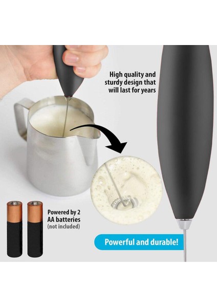 Lattes Için Süt Köpürtücü Elde Taşınabilir Köpük Makinesi - Kahve, Mini Için Çırpma Içecek Mikseri (Yurt Dışından)