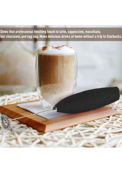 Lattes Için Süt Köpürtücü Elde Taşınabilir Köpük Makinesi - Kahve, Mini Için Çırpma Içecek Mikseri (Yurt Dışından)