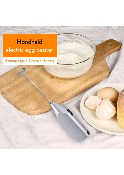 Siyah Stil Mini Süt Köpürtücü Içecek Kahve Çırpma Mikser Elektrikli Yumurta Çırpıcı Frother Foamer Kolu Karıştırıcı Pratik Mutfak Pişirme Aracı (Yurt Dışından)