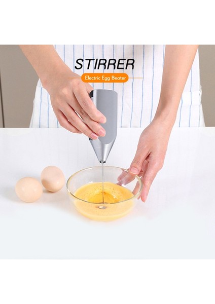 Siyah Stil Mini Süt Köpürtücü Içecek Kahve Çırpma Mikser Elektrikli Yumurta Çırpıcı Frother Foamer Kolu Karıştırıcı Pratik Mutfak Pişirme Aracı (Yurt Dışından)