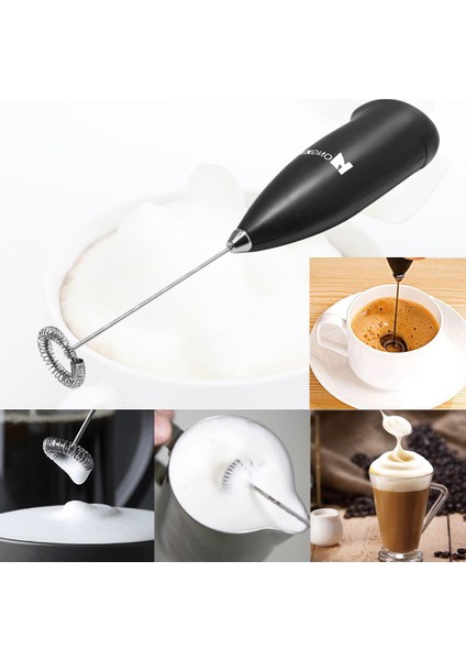 gr Stili Z30 Süt Köpürtücü El Köpürtücü Kahve Makinesi Yumurta Çırpıcı Çikolata Cappuccino Karıştırıcı Için Taşınabilir Blender Mutfak Çırpma Aracı (Yurt Dışından)