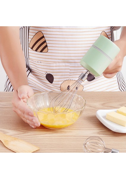 Beyaz Stil Kablosuz Taşınabilir Elektrikli Gıda Mikser El Blender 3 Hız Yüksek Güçlü Hamur Blender Yumurta Çırpıcı El Mikser (Yurt Dışından)