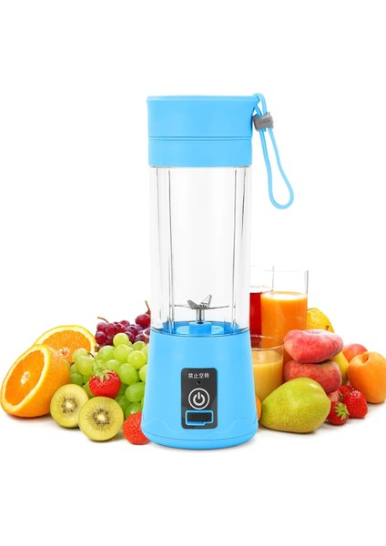 Yeşil Stil 4 Bıçak Taşınabilir Blender Meyve Suyu 4 6 Bıçaklı Mini USB Şarj Edilebilir Çok Fonksiyonlu Ev Suyu Bardağı Öğrenci Sıkacağı Blender (Yurt Dışından)