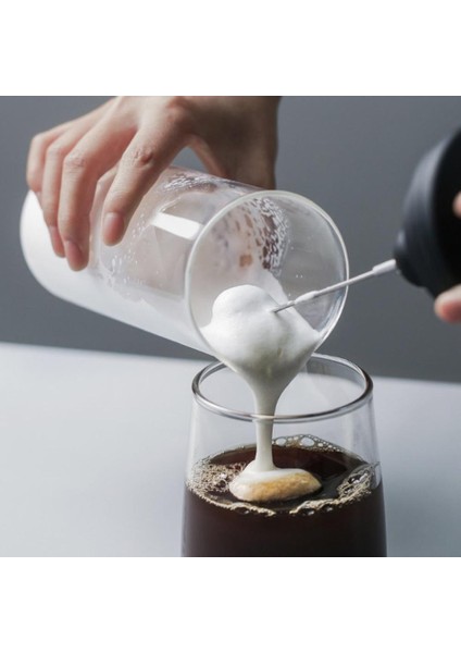 El Elektrikli Süt Köpürtücü Sürahi Fincan Paslanmaz Çelik Foamer Mikser Fıskiye Kahve Blender Mutfak Karıştırıcı (Yurt Dışından)