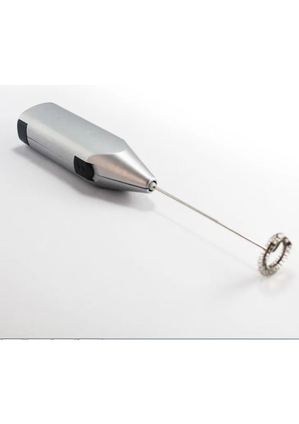 Gümüş Tarzı Elektrikli Süt Köpürtücü Kahve Makinesi El Mikseri Cappuccino Öğütülmüş Köpük Blender Yumurta Çırpıcı Tipi Uygun Küçük Güç (Yurt Dışından)